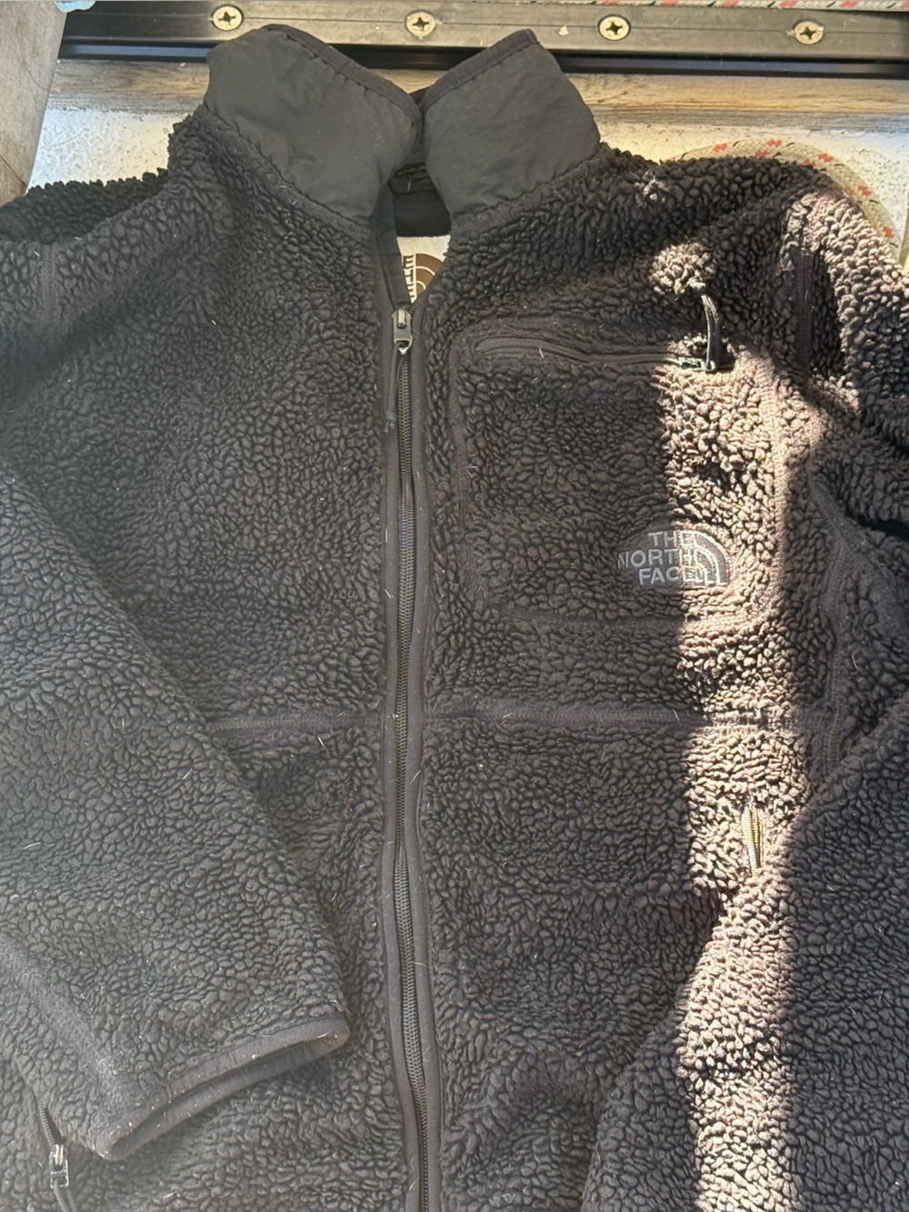 The North Face Black Sherpa Zip-Up Jacket